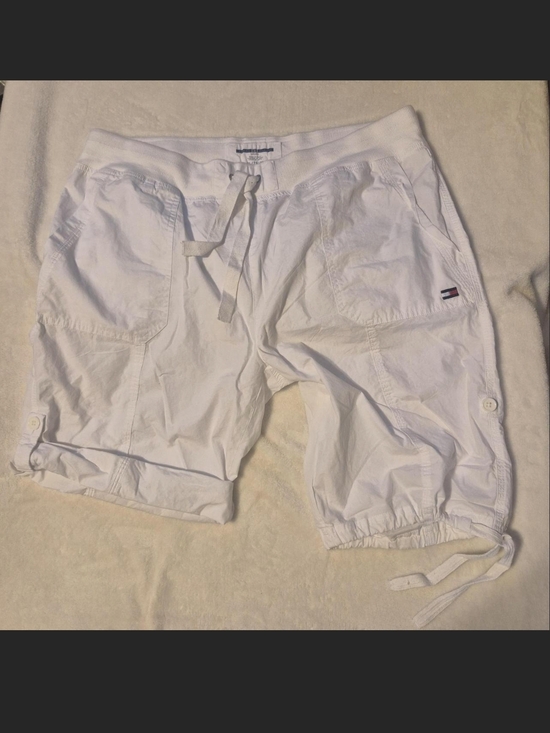 Tommy Hilfiger Pants - Tommy Hilfiger White Women's Cargo Bermuda Shorts